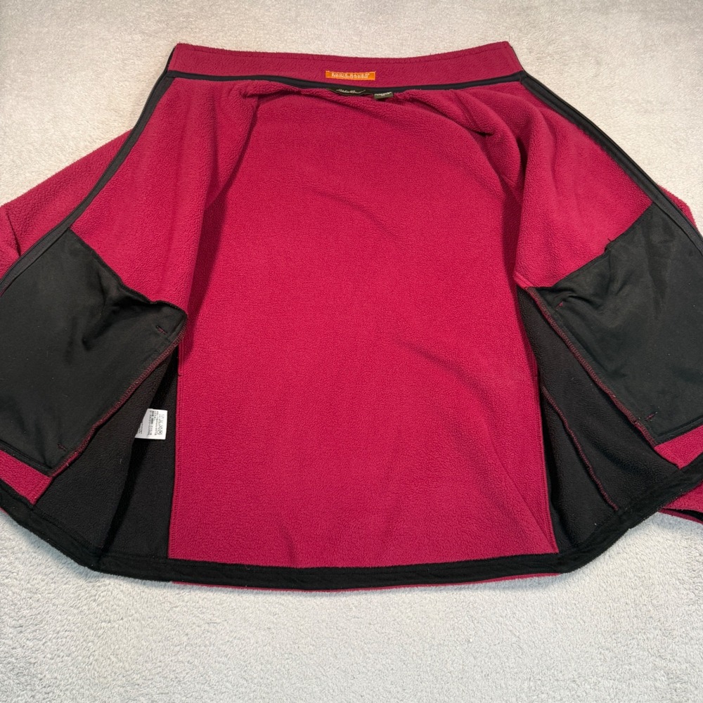 Vintage Y2K Eddie Bauer Fleece Jacket Womens XL Pink Polartec Wind Pro Canada - Picture 5 of 8